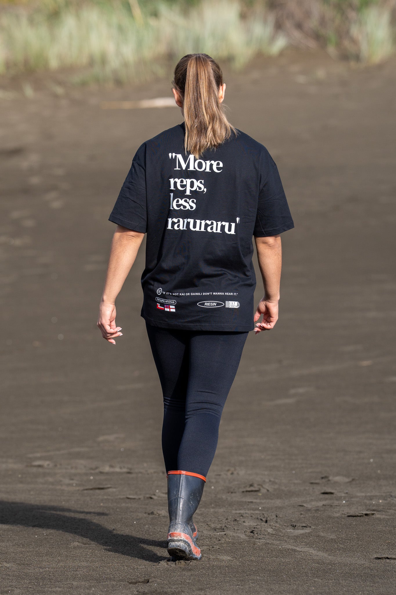 More Reps Oversized Tee - Black